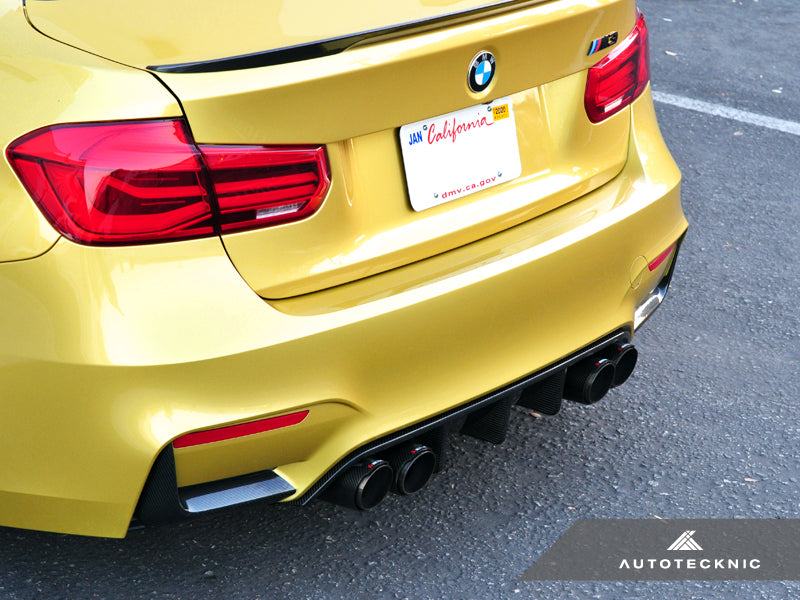 AutoTecknic Dry Carbon Extended-Fin Competition Rear Diffuser - BMW F80 M3 | F82/ F83 M4