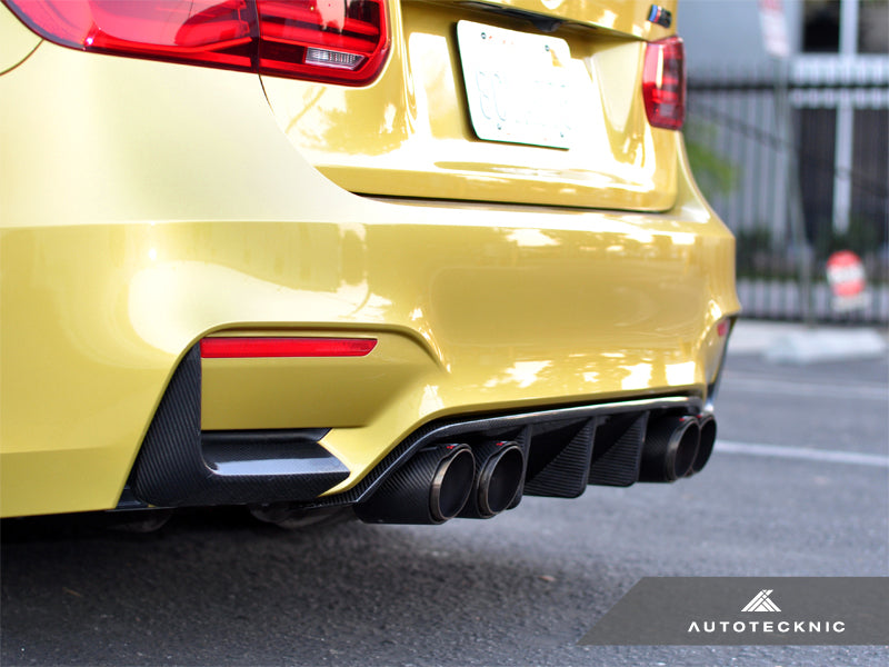 AutoTecknic Dry Carbon Extended-Fin Competition Rear Diffuser - BMW F80 M3 | F82/ F83 M4