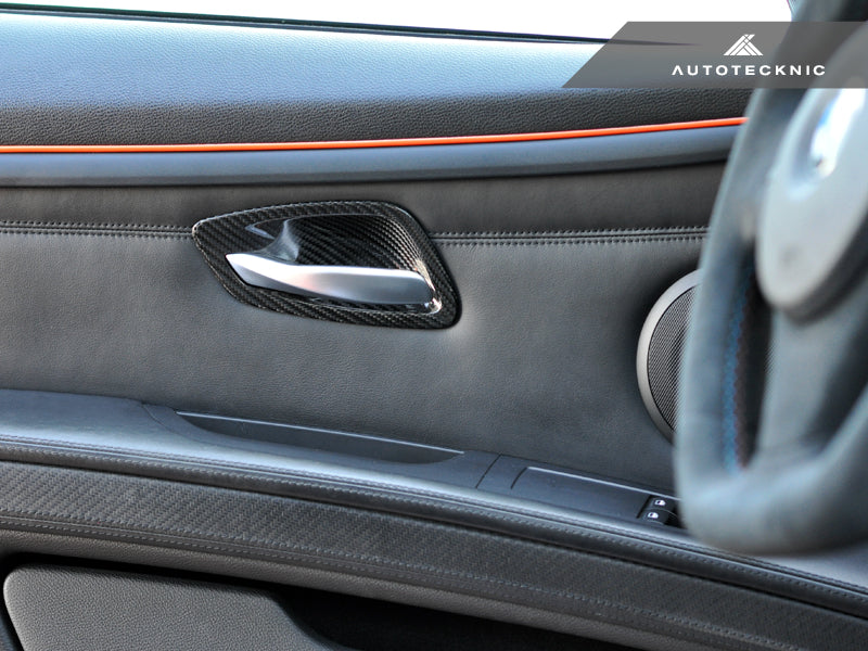AutoTecknic Dry Carbon Interior Door Handle Trims - BMW E92 3-Series & M3 | E93 3-Series & M3