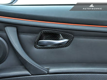 Load image into Gallery viewer, AutoTecknic Dry Carbon Interior Door Handle Trims - BMW E92 3-Series &amp; M3 | E93 3-Series &amp; M3