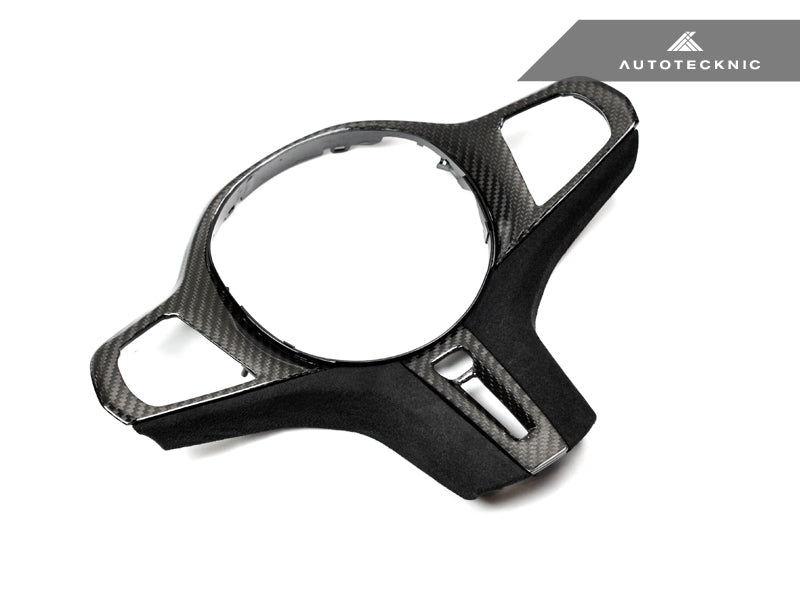 AutoTecknic Carbon Alcantara Steering Wheel Trim - BMW G14/ G15/ G16 8-Series