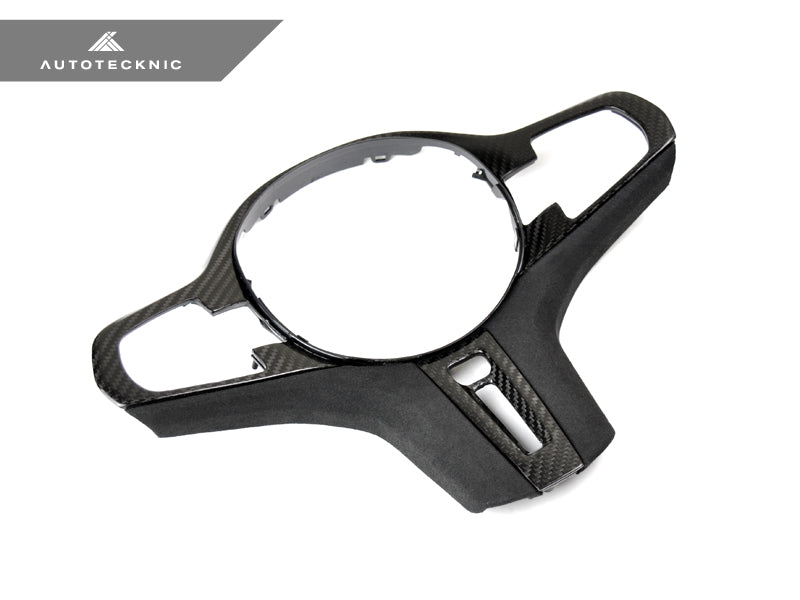AutoTecknic Carbon Alcantara Steering Wheel Trim - BMW G30 5-Series | G32 6-Series GT
