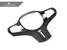 Load image into Gallery viewer, AutoTecknic Carbon Alcantara Steering Wheel Trim - BMW F90 M5 2018-2019