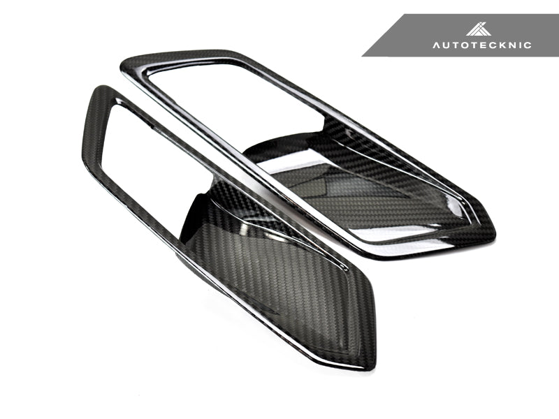 AutoTecknic Dry Carbon Interior Door Handle Trim Set - BMW G20 3-Series