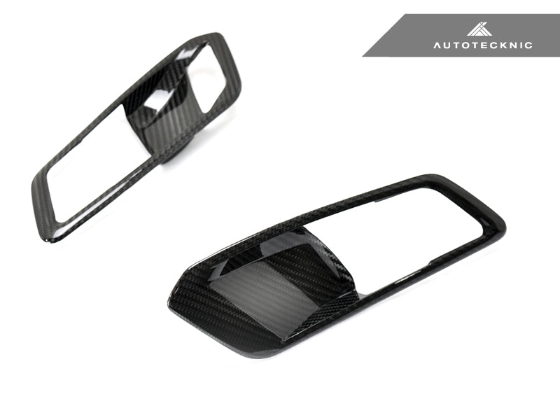 AutoTecknic Dry Carbon Interior Door Handle Trim Set - BMW G20 3-Series