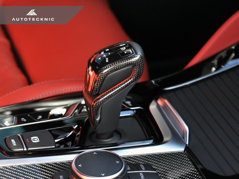 AutoTecknic Carbon Fiber Gear Selector Side Covers - BMW F90 M5