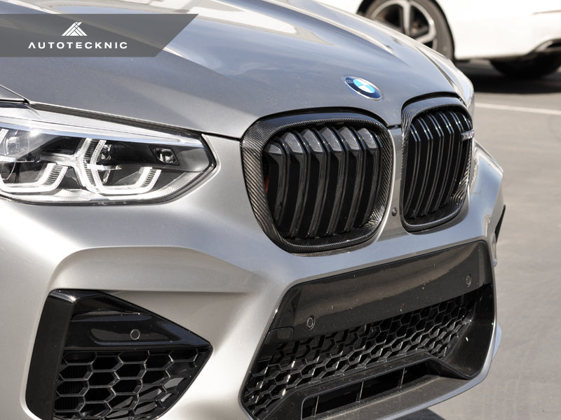 AutoTecknic Replacement Dry Carbon Grille Surround Set - BMW G01 X3 | G02 X4 Pre-LCI
