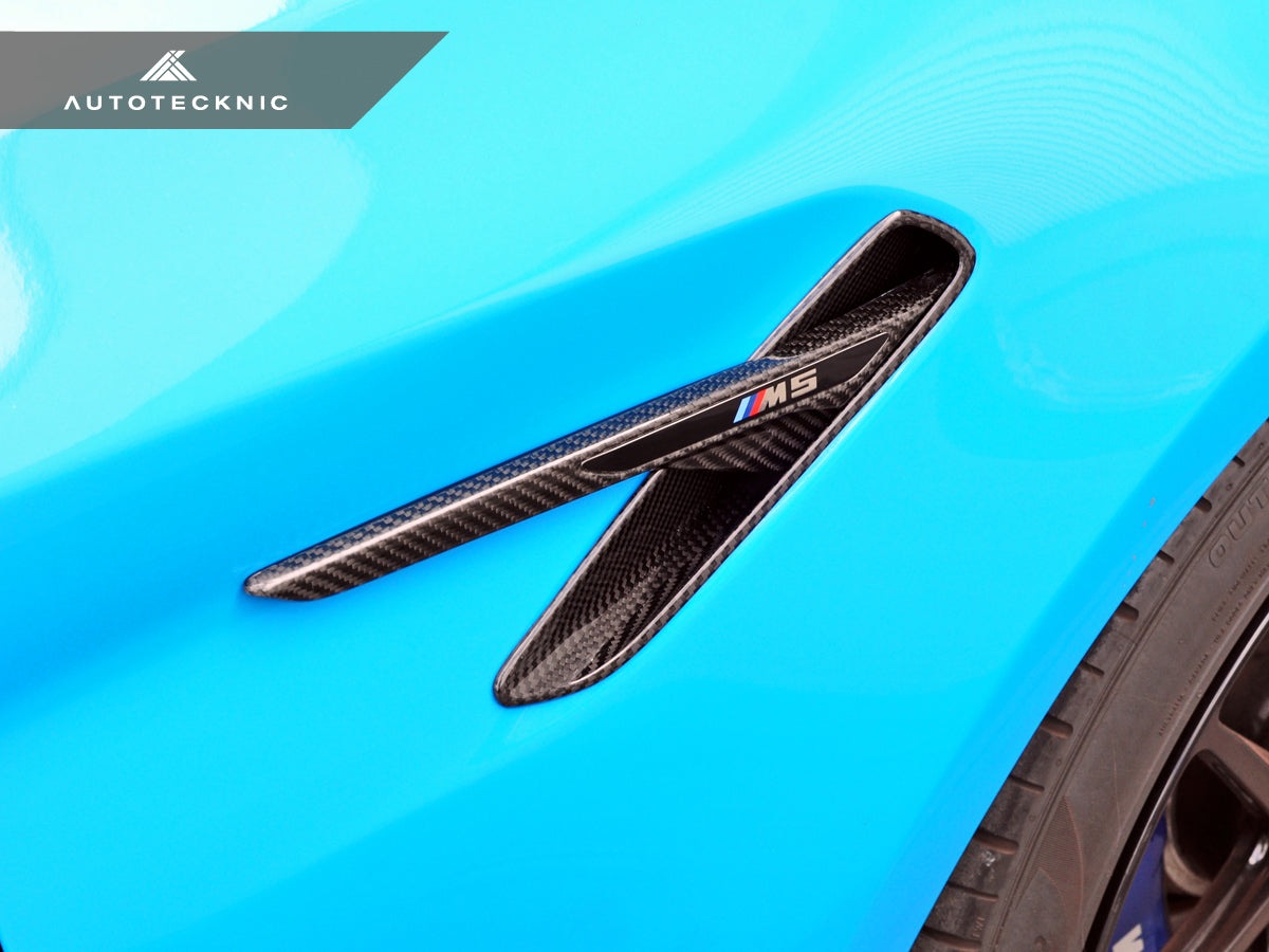 AutoTecknic Dry Carbon Fiber Fender Pocket Set - BMW F90 M5 | M5 Competition