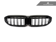 Load image into Gallery viewer, AutoTecknic Dual-Slats Gloss Black Front Grille - BMW G20 3-Series Pre-LCI