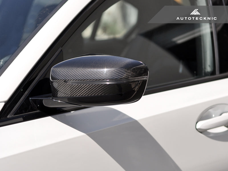 AutoTecknic Replacement Version II Dry Carbon Mirror Covers - BMW G30 5-Series | G32 6-Series GT | G11 7-Series