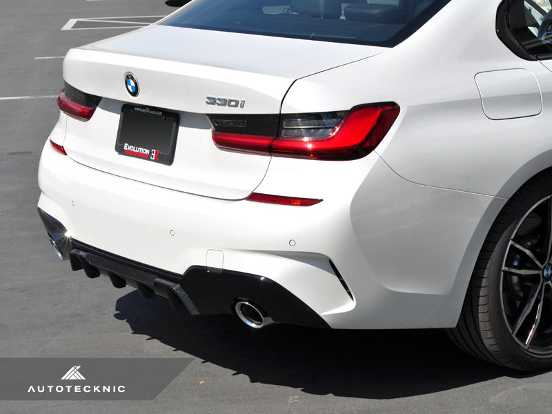 AutoTecknic Dry Carbon Extended-Fin Competition Rear Diffuser - BMW G20 3-Series