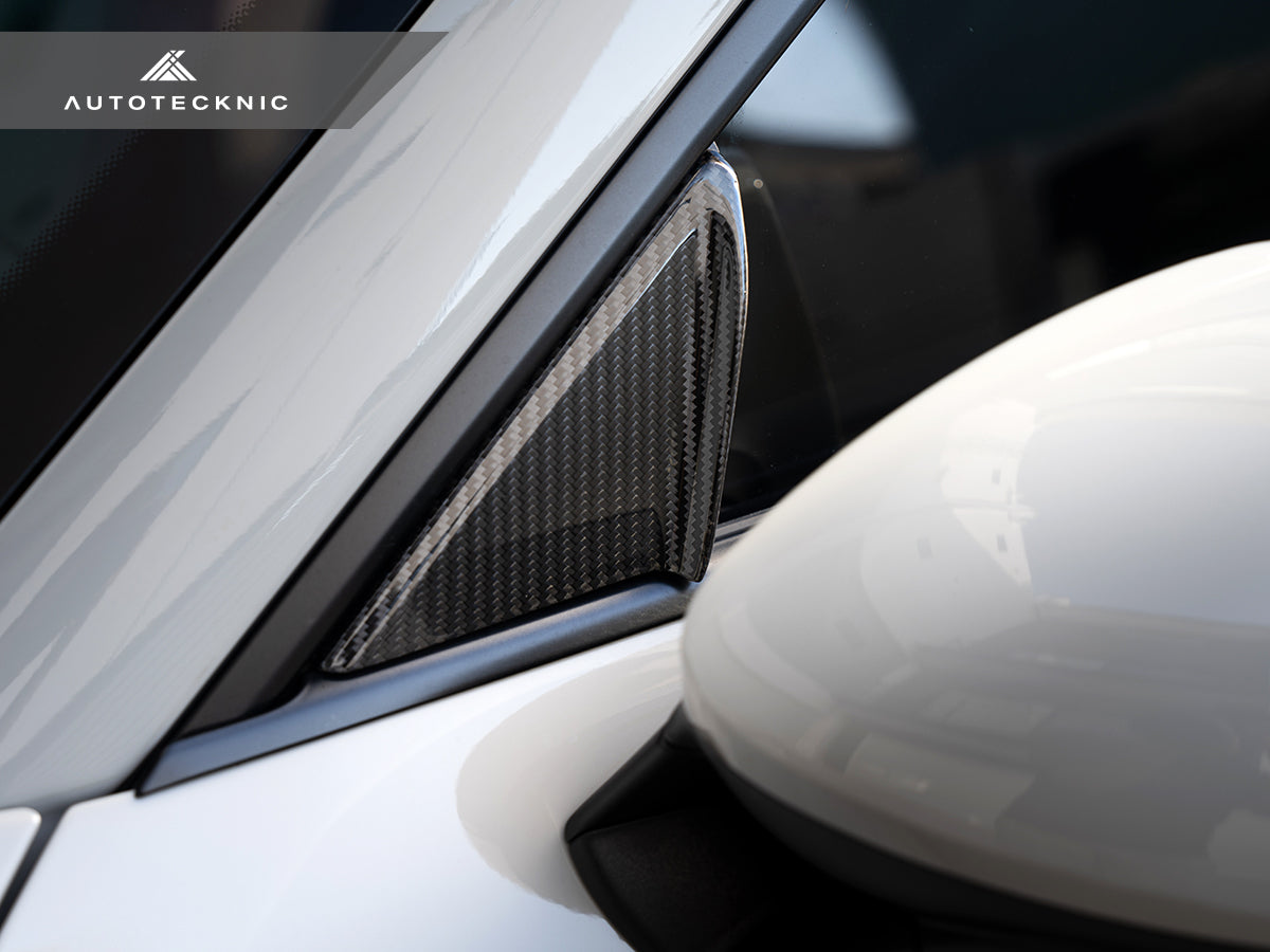 AutoTecknic Dry Carbon Side Mirror Wind Deflector Set - Porsche 911 (991) | 981 Boxster/Cayman | 718 (982)