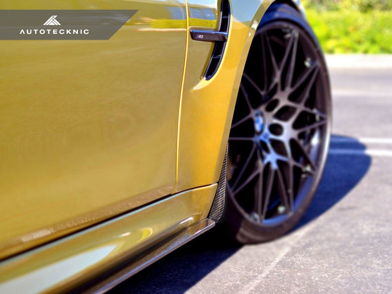 AutoTecknic Carbon Fiber Front Splash Guards - BMW F80 M3 | F82/ F83 M4