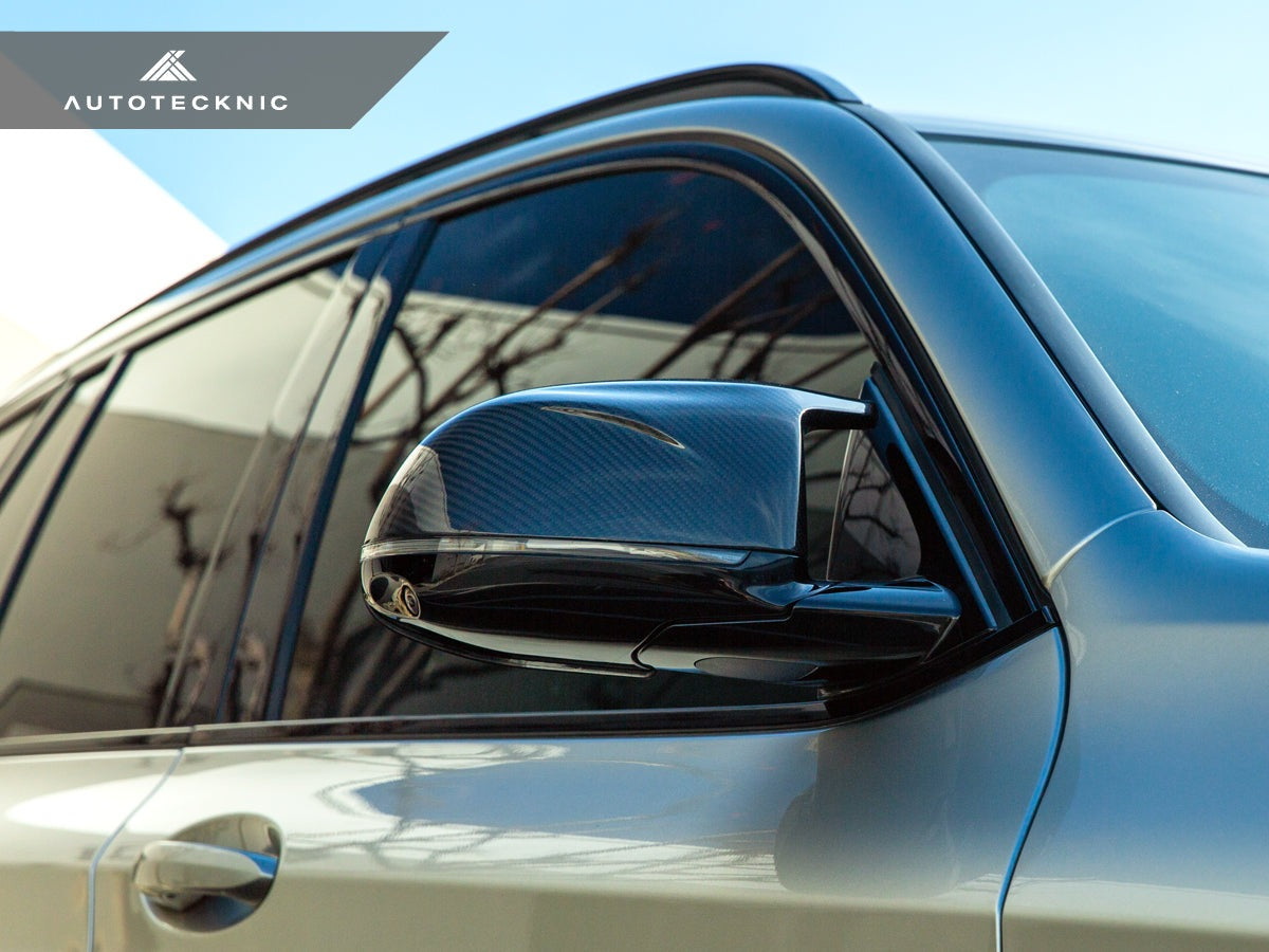 AutoTecknic Replacement Dry Carbon Mirror Covers - BMW G05 X5 M60i | G06 X6 M60i