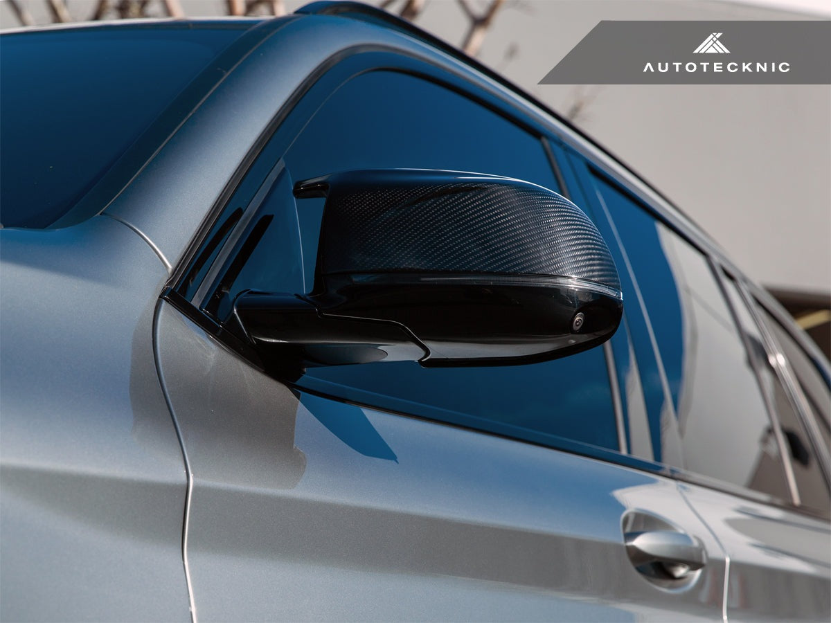AutoTecknic Replacement Dry Carbon Mirror Covers - BMW G05 X5 M60i | G06 X6 M60i