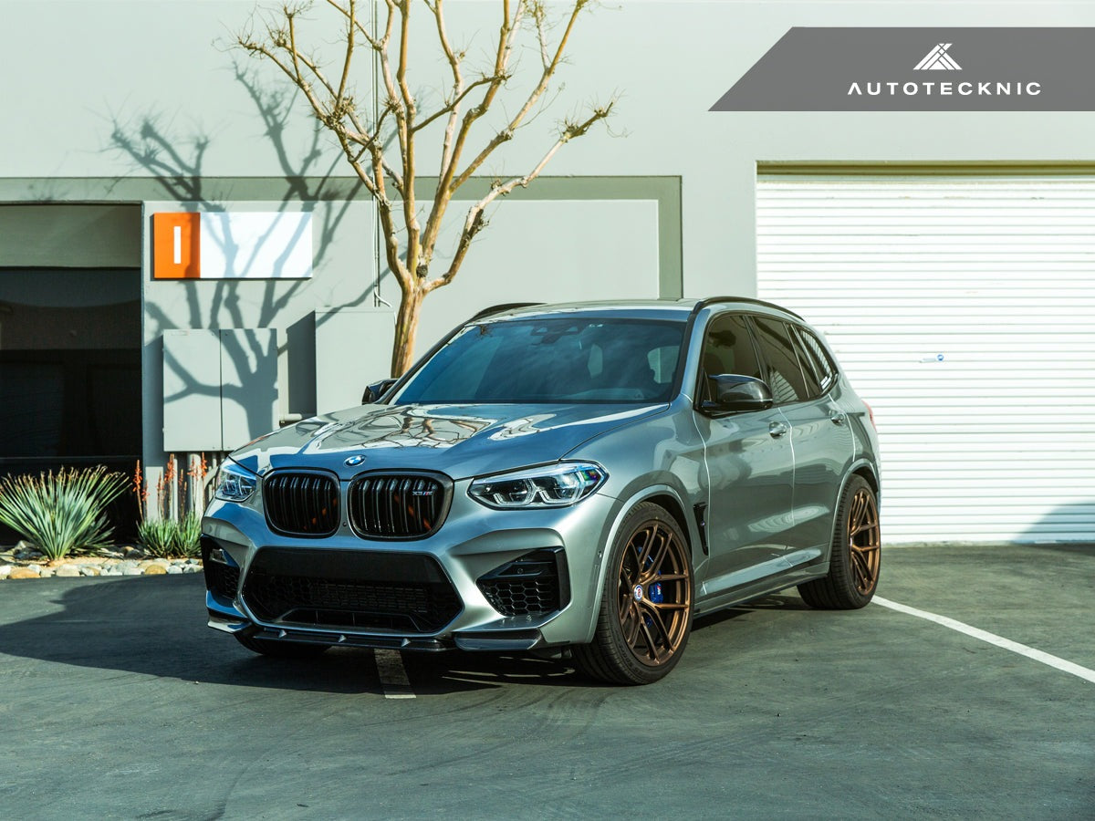 AutoTecknic Dry Carbon Performante Aero Splitter & Center Lip Set - BMW F97 X3M | F98 X4M