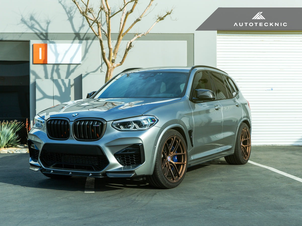AutoTecknic Dry Carbon Performante Aero Splitter & Center Lip Set - BMW F97 X3M | F98 X4M