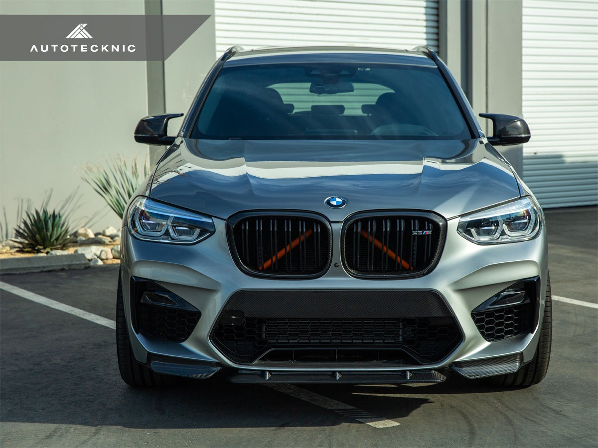AutoTecknic Dry Carbon Performante Aero Splitter & Center Lip Set - BMW F97 X3M | F98 X4M