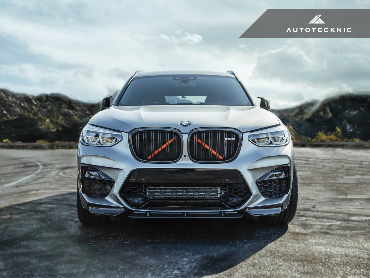 AutoTecknic Dry Carbon Performante Aero Splitter & Center Lip Set - BMW F97 X3M | F98 X4M