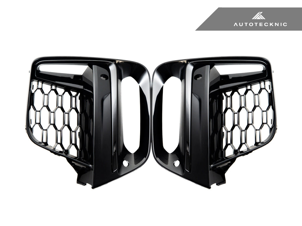AutoTecknic Gloss Black Lower Grille Trim Set - BMW G01 X3 | G02 X4 M40I Pre-LCI