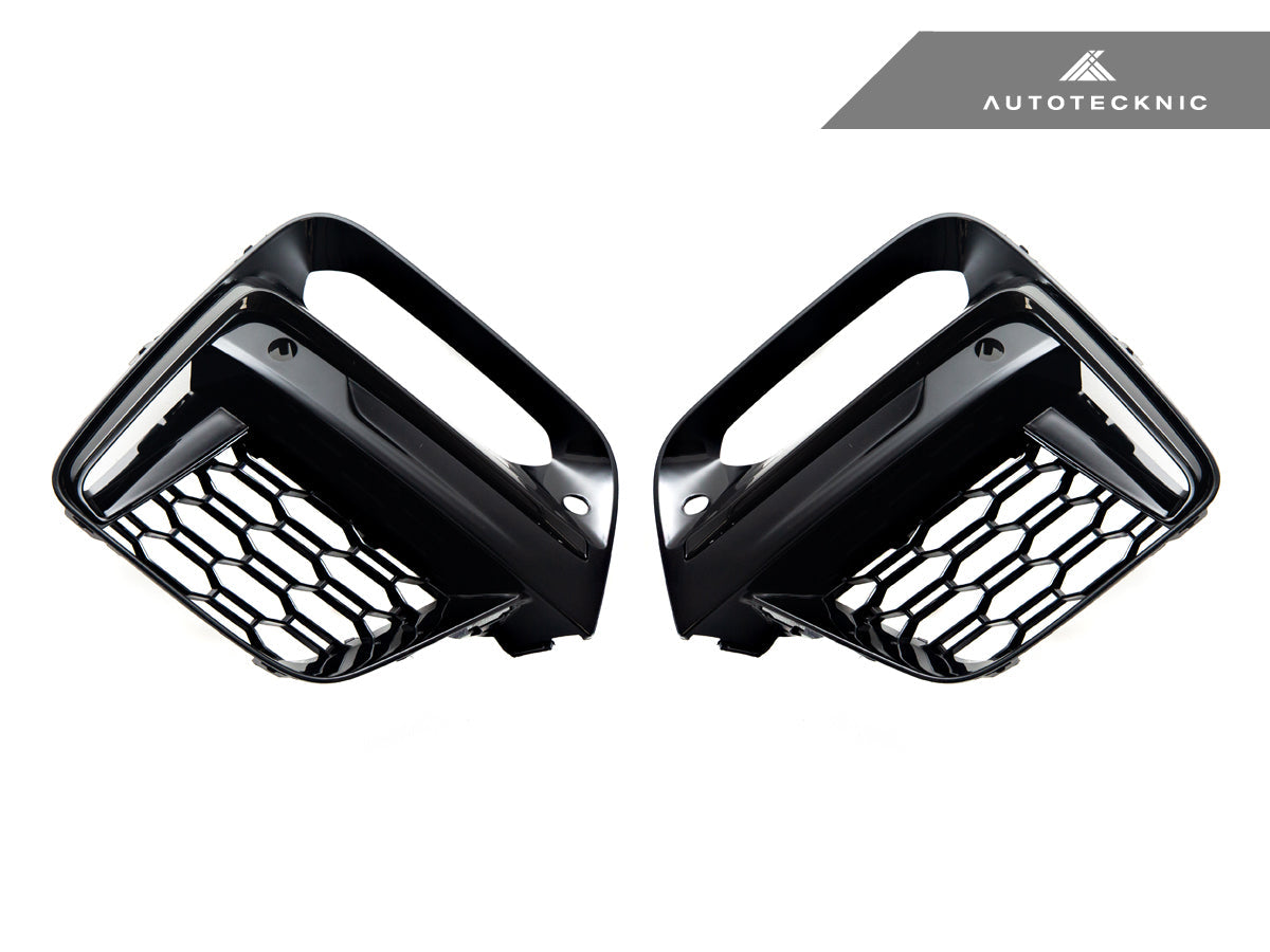 AutoTecknic Gloss Black Lower Grille Trim Set - BMW G01 X3 | G02 X4 M40I Pre-LCI