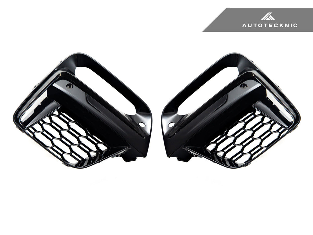 AutoTecknic Gloss Black Lower Grille Trim Set - BMW G01 X3 | G02 X4 M40I Pre-LCI