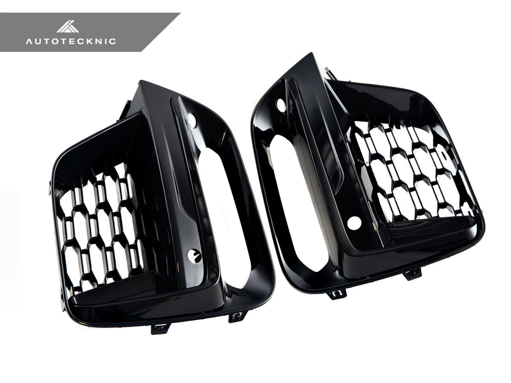 AutoTecknic Gloss Black Lower Grille Trim Set - BMW G01 X3 | G02 X4 M40I Pre-LCI