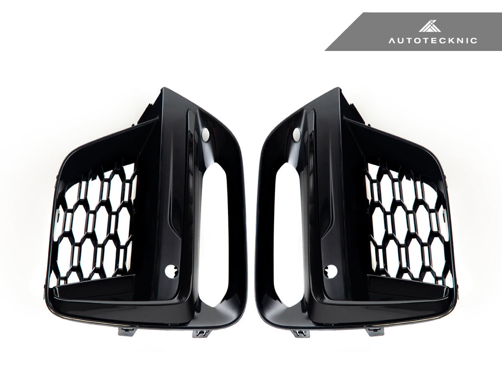 AutoTecknic Gloss Black Lower Grille Trim Set - BMW G01 X3 | G02 X4 M40I Pre-LCI