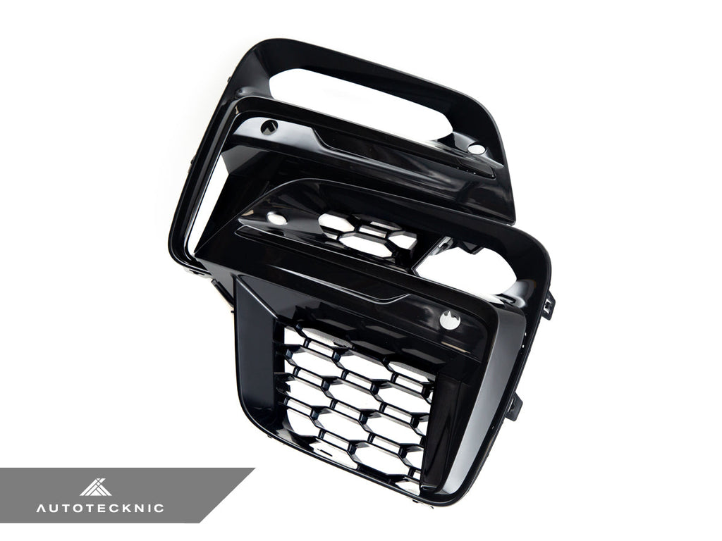 AutoTecknic Gloss Black Lower Grille Trim Set - BMW G01 X3 | G02 X4 M40I Pre-LCI
