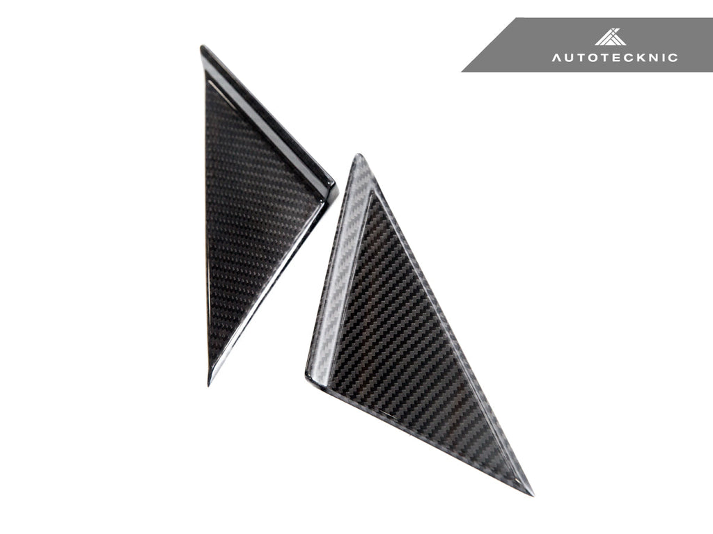 AutoTecknic Version III Dry Carbon Side Mirror Wind Deflector Set - A90 Supra 2020-Up