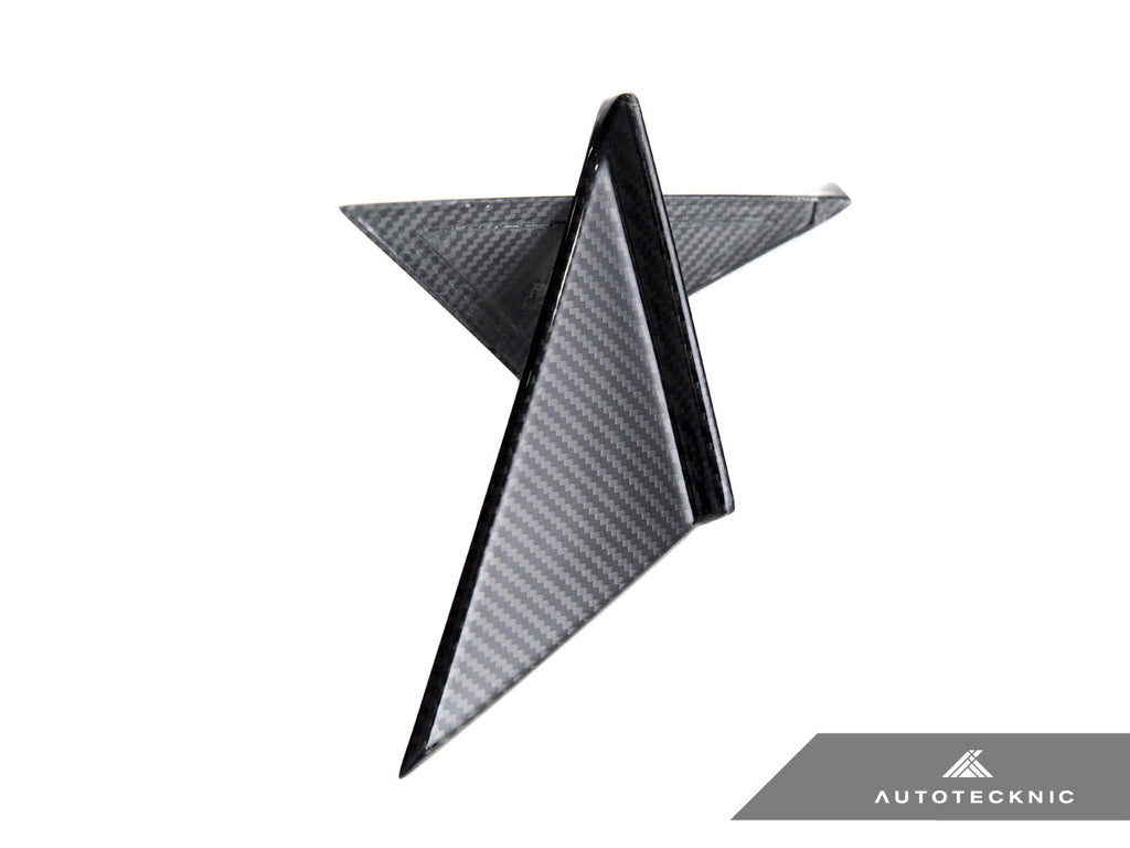 AutoTecknic Version III Dry Carbon Side Mirror Wind Deflector Set - A90 Supra 2020-Up