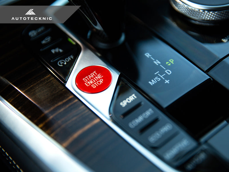 AutoTecknic Red Start Stop Button - BMW F40 1-Series | F44 2-Series Gran Coupe