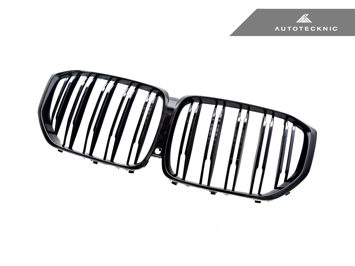 AutoTecknic Dual-Slats Gloss Black Front Grille - BMW G05 X5 Pre-LCI