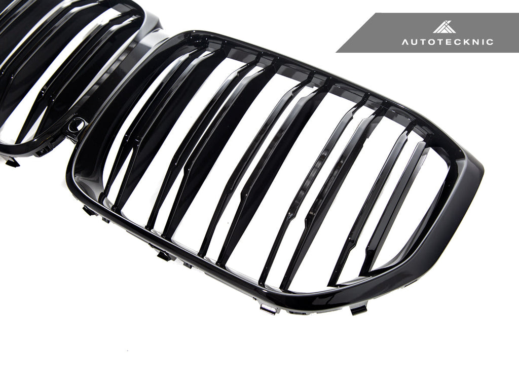 AutoTecknic Dual-Slats Gloss Black Front Grille - BMW G05 X5 Pre-LCI