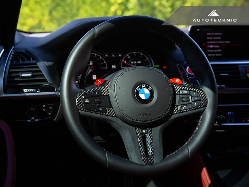 AutoTecknic Carbon Alcantara Steering Wheel Trim - BMW G29 Z4