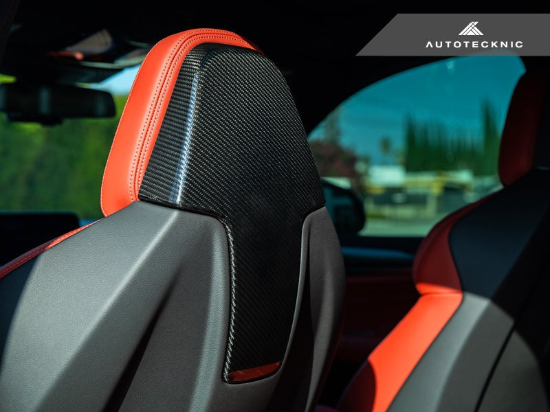 AutoTecknic Dry Carbon Seat Back Cover Set - BMW F97 X3M | F98 X4M