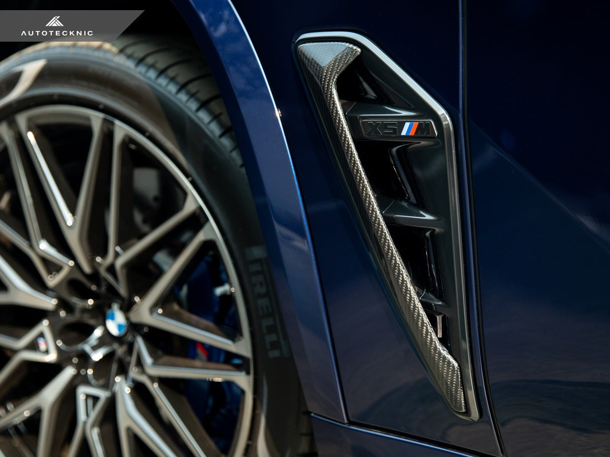 AutoTecknic Dry Carbon Fiber Side Vent Set - BMW F95 X5M Pre-LCI