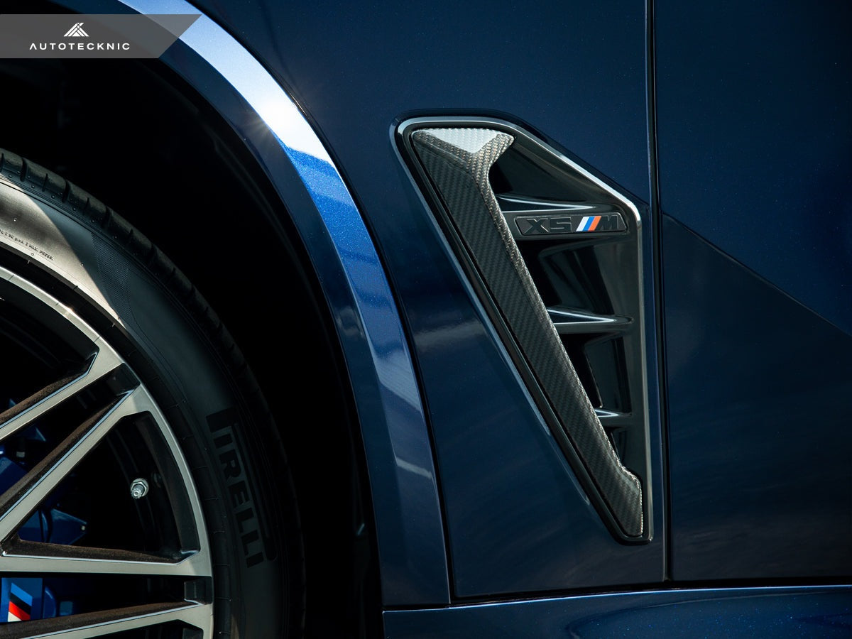 AutoTecknic Dry Carbon Fiber Side Vent Set - BMW F95 X5M Pre-LCI