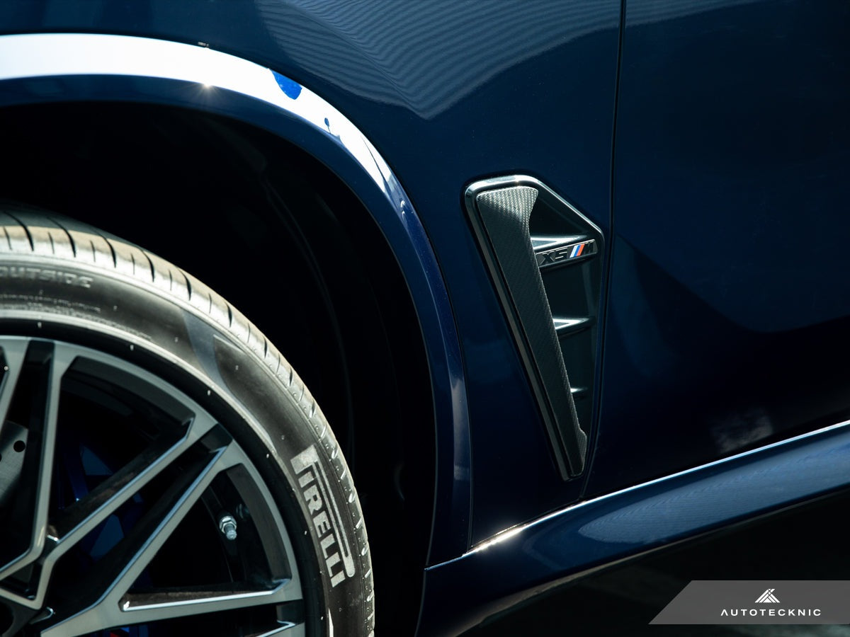 AutoTecknic Dry Carbon Fiber Side Vent Set - BMW F95 X5M Pre-LCI