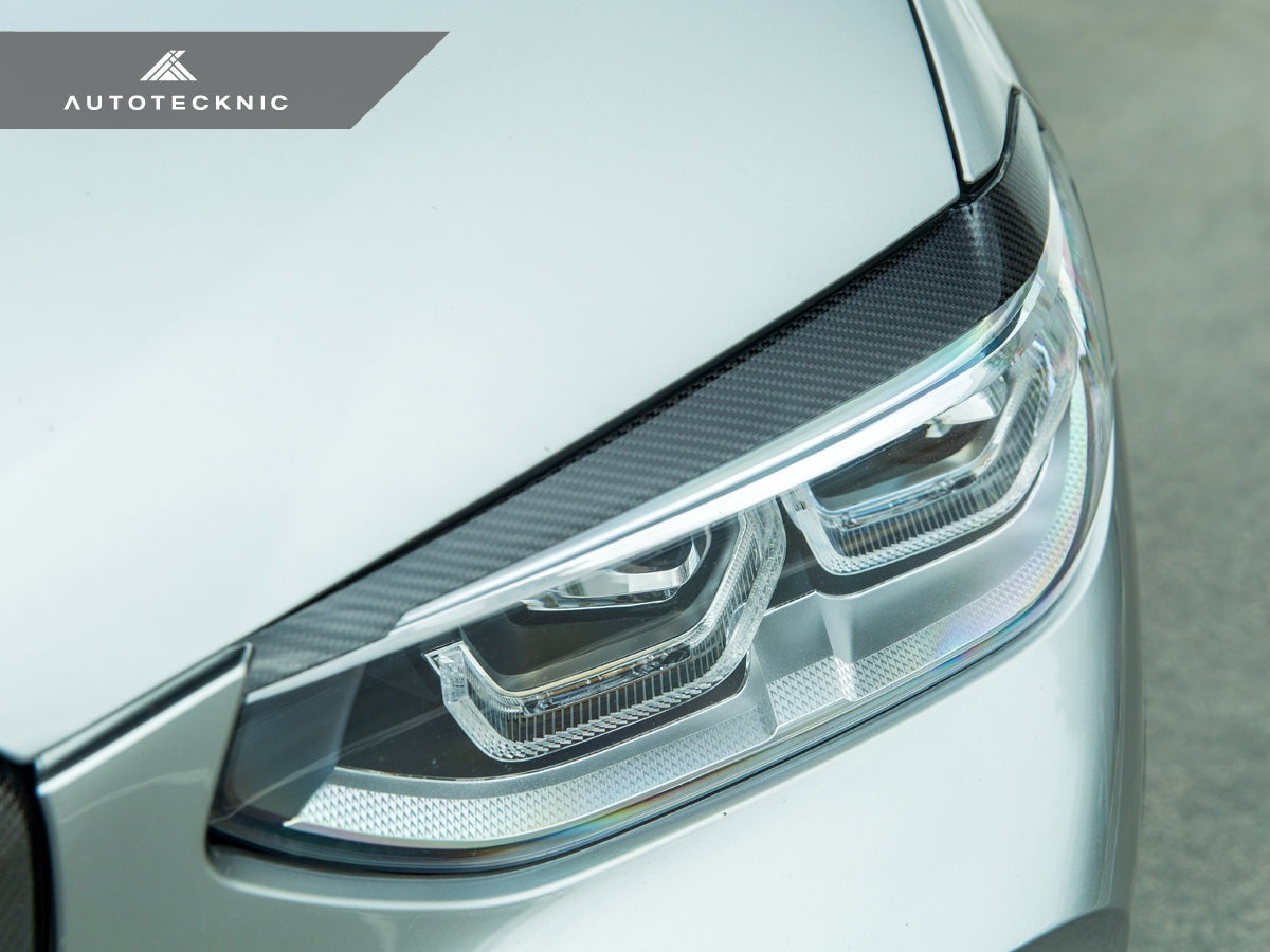 AutoTecknic Carbon Fiber Headlight Trim Set - BMW G01 X3 / G02 X4