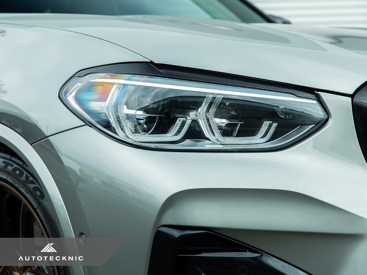 AutoTecknic Carbon Fiber Headlight Trim Set - BMW F97 X3M / F98 X4M