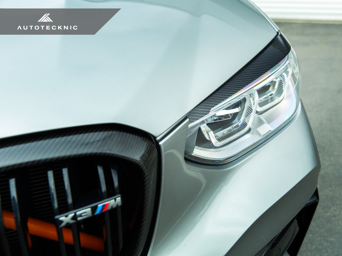 AutoTecknic Carbon Fiber Headlight Trim Set - BMW F97 X3M / F98 X4M
