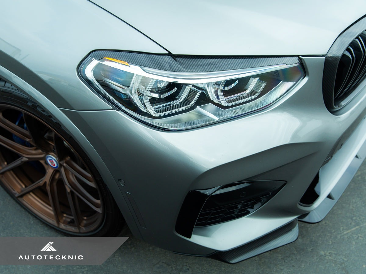 AutoTecknic Carbon Fiber Headlight Trim Set - BMW G01 X3 / G02 X4