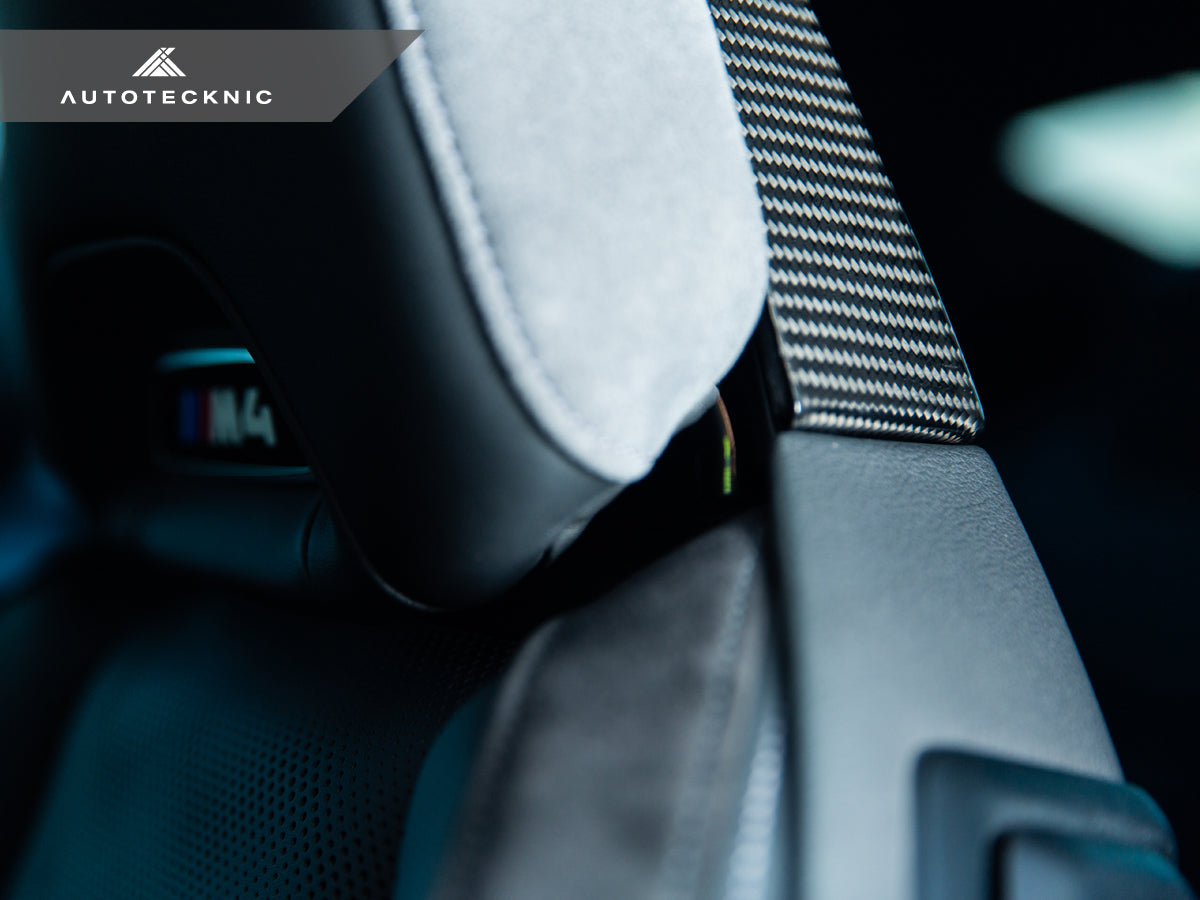AutoTecknic Dry Carbon Seat Back Cover Set - BMW G80 M3 | G82 M4