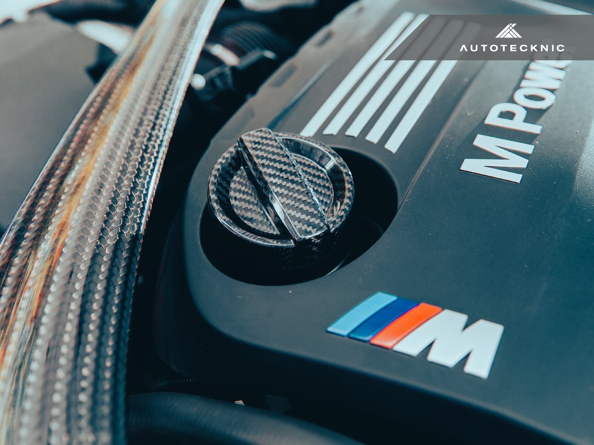 AutoTecknic Dry Carbon Competition Oil Cap Cover - BMW F48 X1