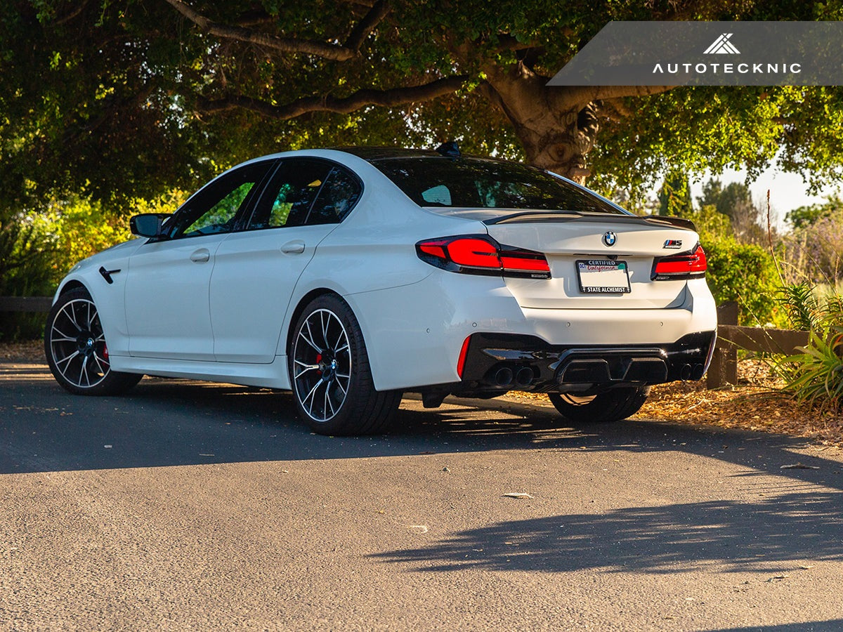 AutoTecknic Dry Carbon Competition Sport Rear Diffuser - BMW F90 M5