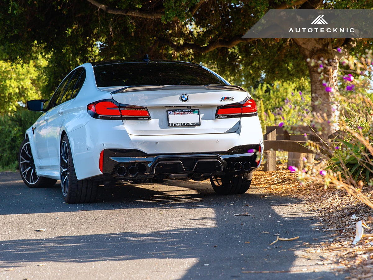 AutoTecknic Dry Carbon Competition Sport Rear Diffuser - BMW F90 M5