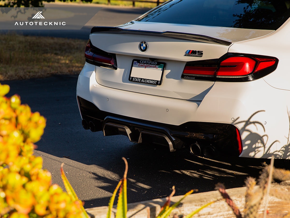 AutoTecknic Dry Carbon Competition Sport Rear Diffuser - BMW F90 M5