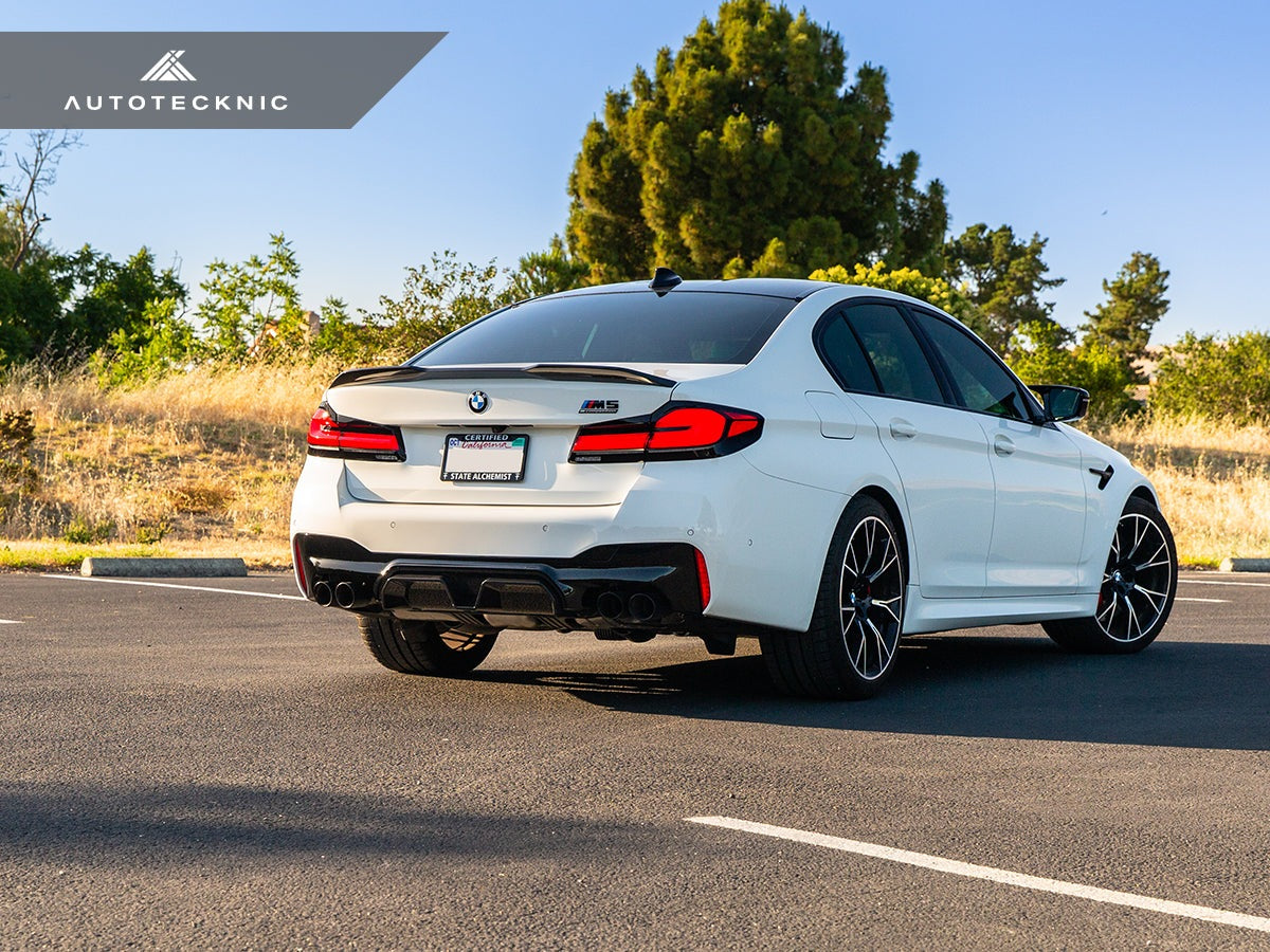 AutoTecknic Dry Carbon Competition Sport Rear Diffuser - BMW F90 M5