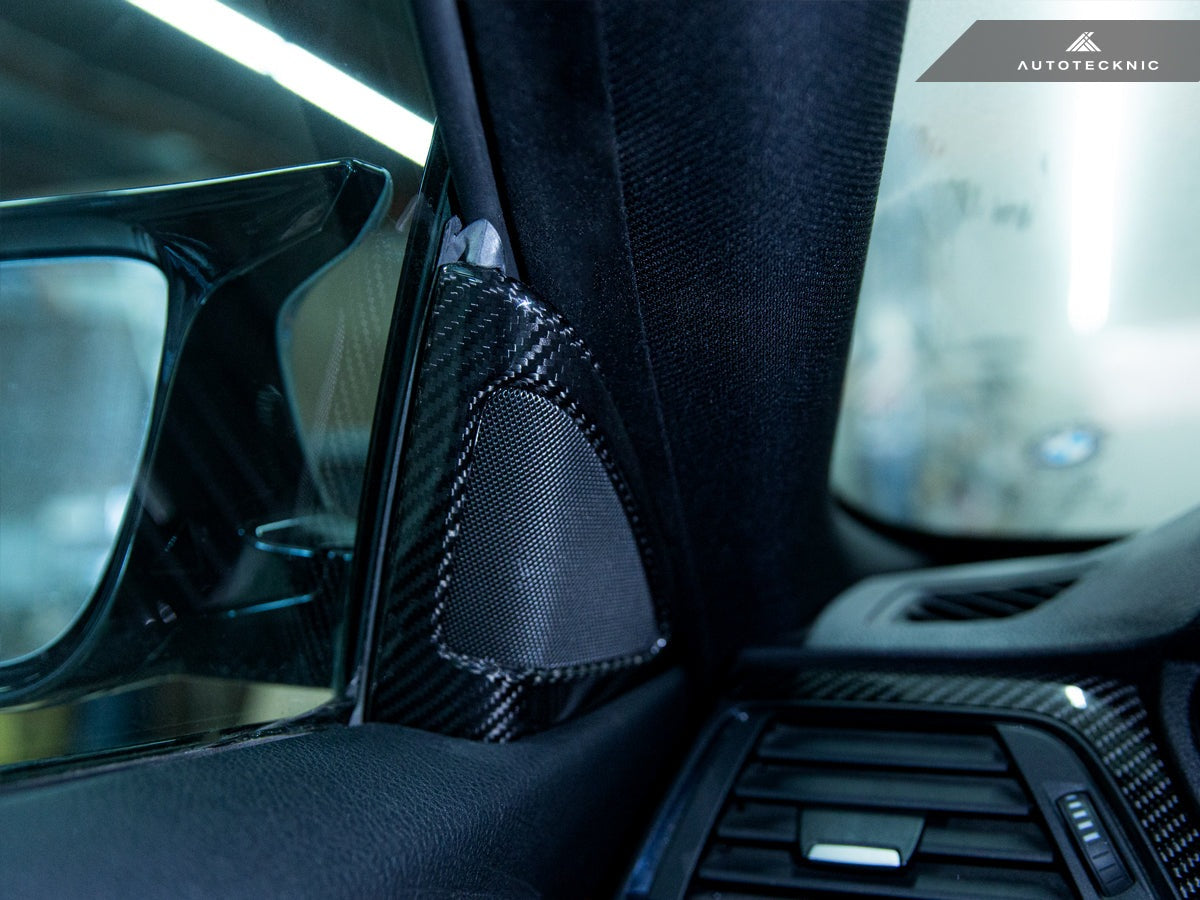 AutoTecknic Carbon Fiber Speaker Tweeter Cover - BMW F82/ F83 M4